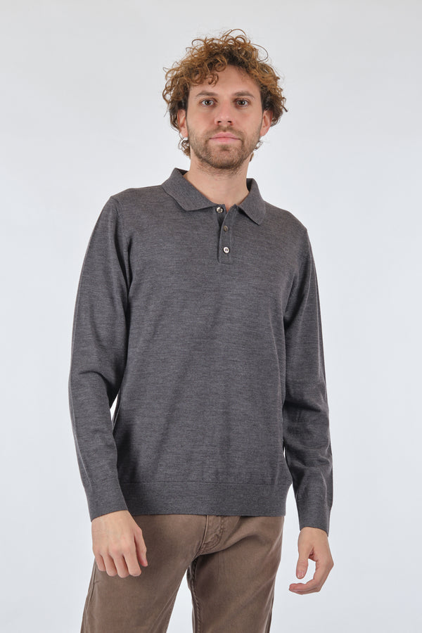 E.Muracchını Minimalist Uzun Kol Polo Yaka Erkek Kazak - Günlük Stil