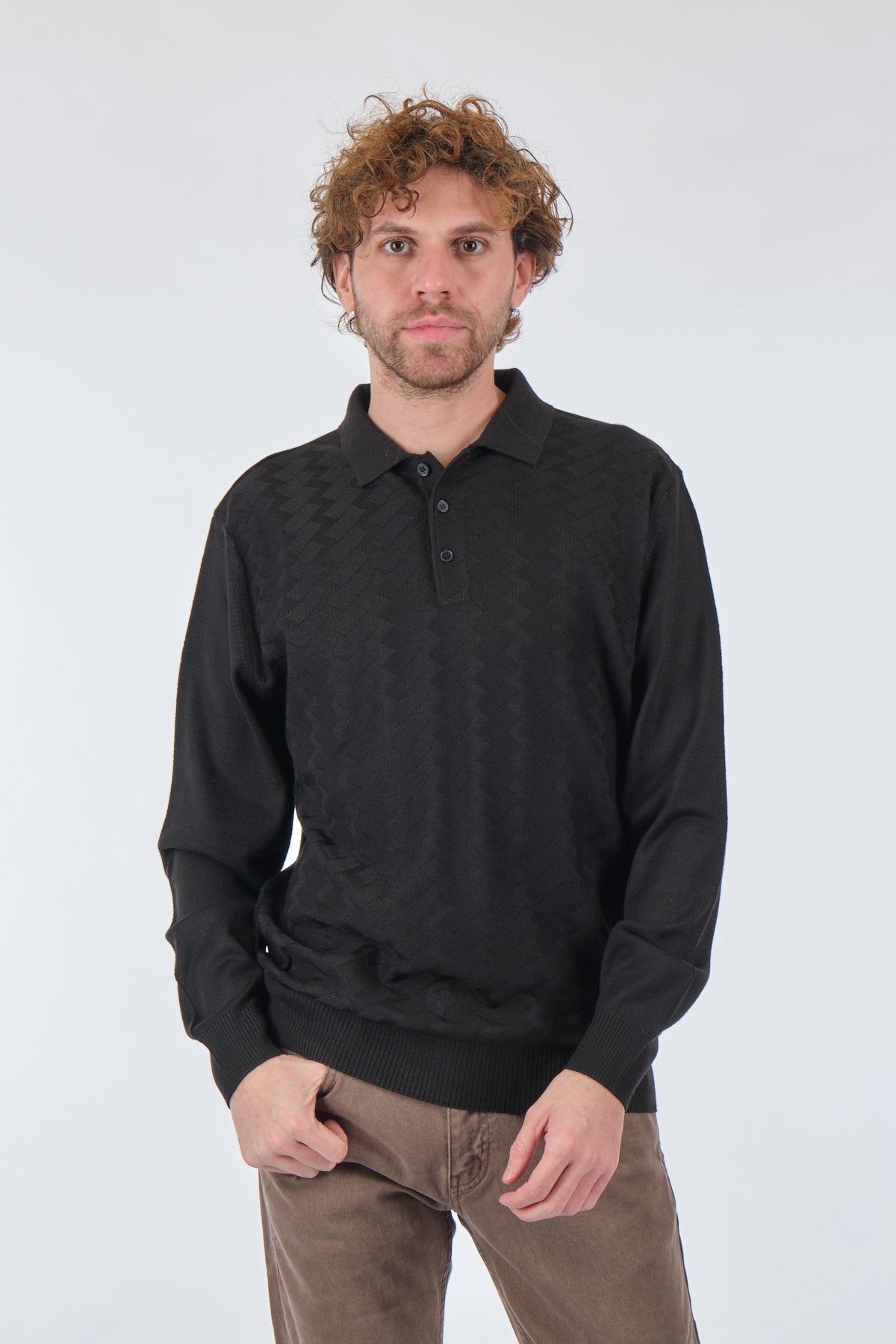 Legato Erkek Uzun Kol Polo Yaka Kazak - Minimalist Tarz Translation missing: tr.content.product_image_secondary