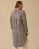 تونيك طويل منقوش بمقاسات كبيرة من جالا-شي