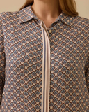 تونيك طويل منقوش بمقاسات كبيرة من جالا-شي