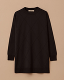 تونيك أساسي محبوك بنقوش بمقاسات كبيرة من Gala-Xi