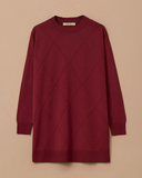 تونيك أساسي محبوك بنقوش بمقاسات كبيرة من Gala-Xi