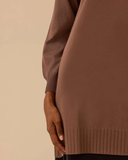 uzun kollu basic triko tunik Scl