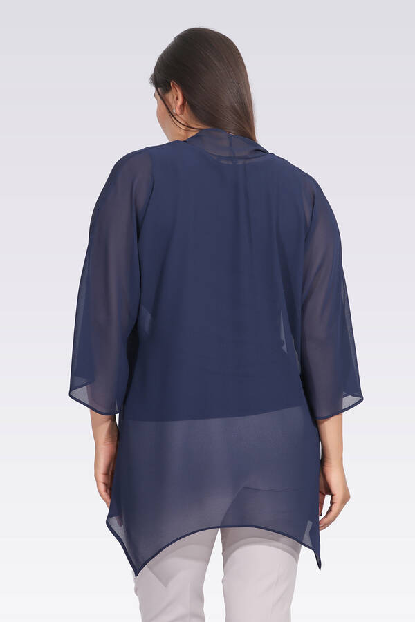 Tolga Saraçoğlu Oversize Şifon Midi Tuni̇k - Minimalist Günlük Stil