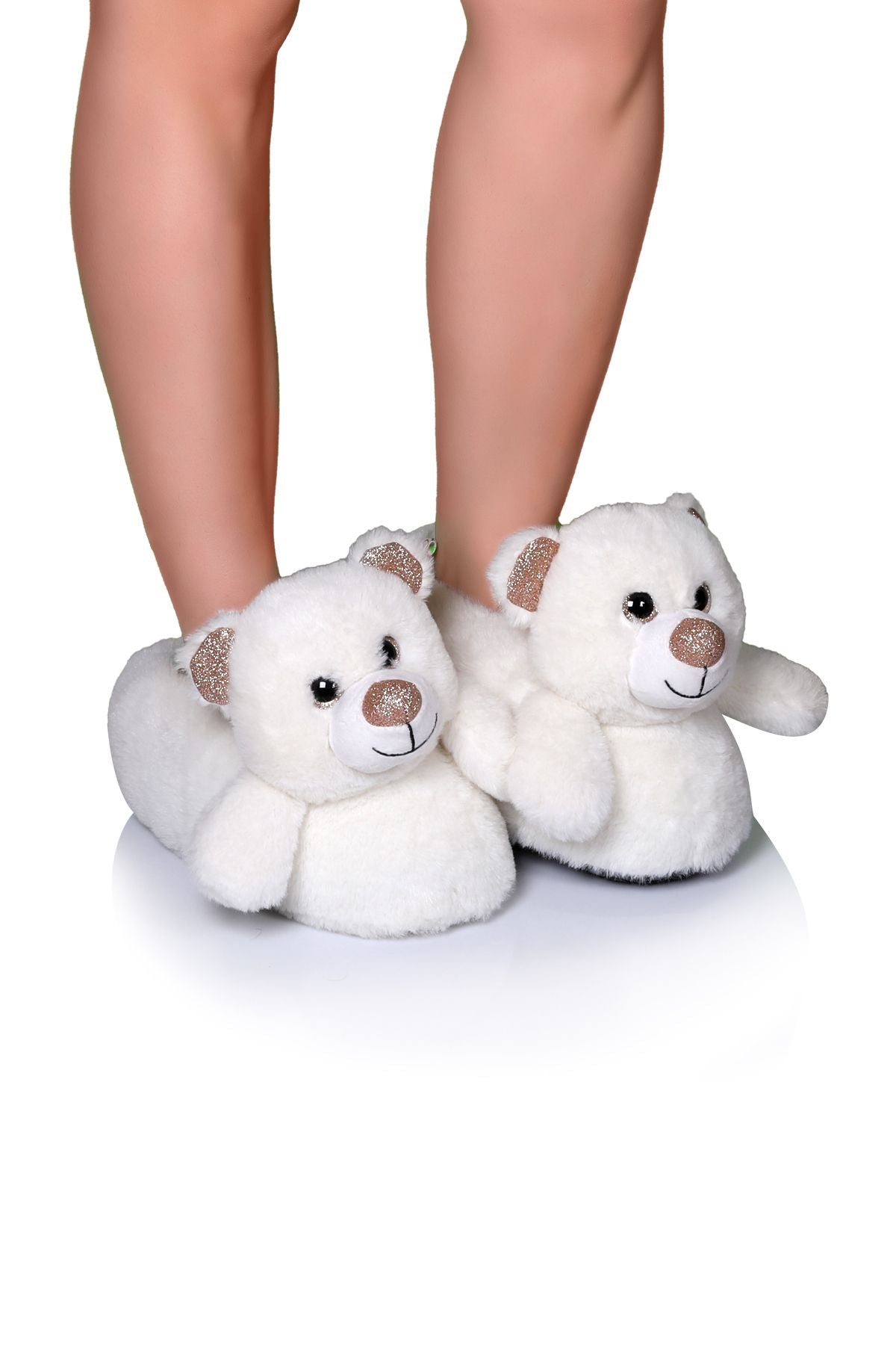 Twigy Ayıcıklı Peluş Kadın Terliği - Rahat, Şirin, Minimalist