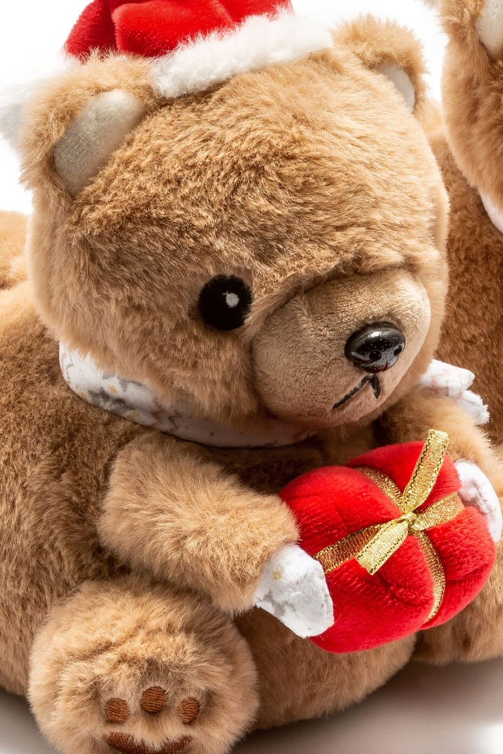 Twigy Ayıcıklı Peluş Noel Pandufları - Rahat ve Sıcak Kış Ayakkabıları
