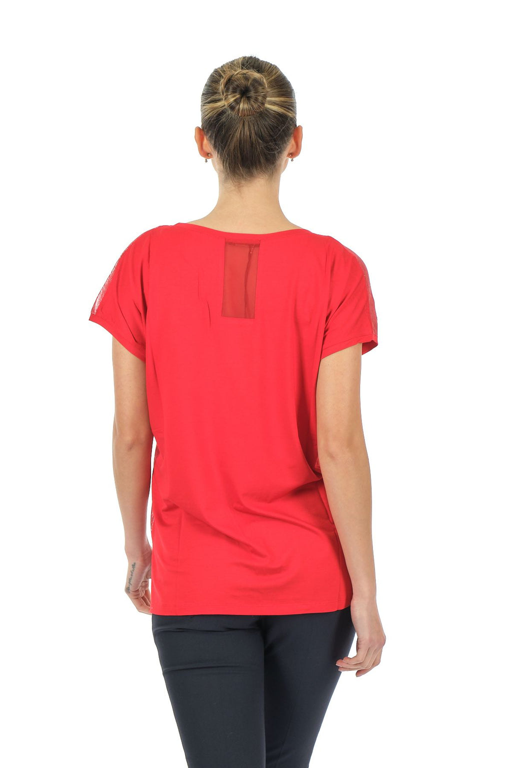 Twomail Oversize Flamingo Desenli Kadın T-Shirt - Kısa Kol Rahat Günlük