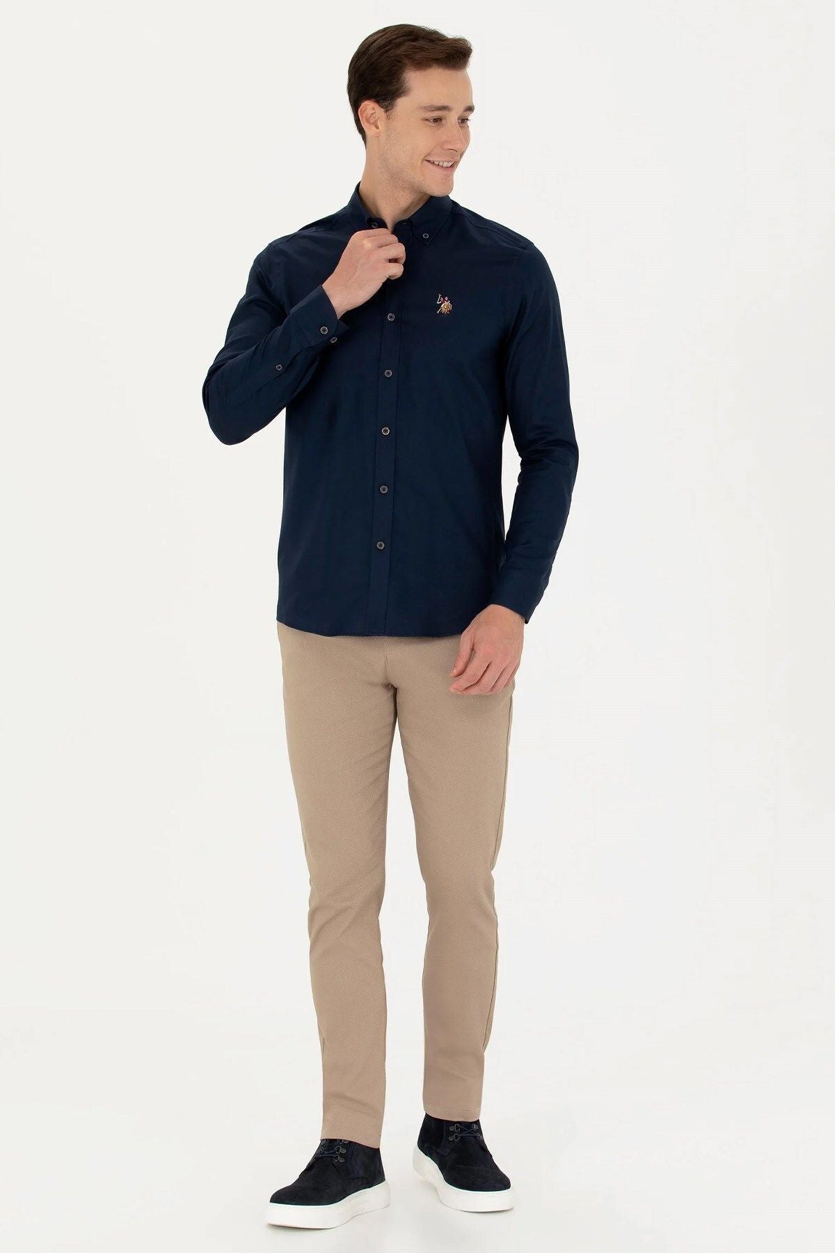 U.S. Polo Assn. Minimalist Erkek Uzun Kol Gömlek - Günlük & İş