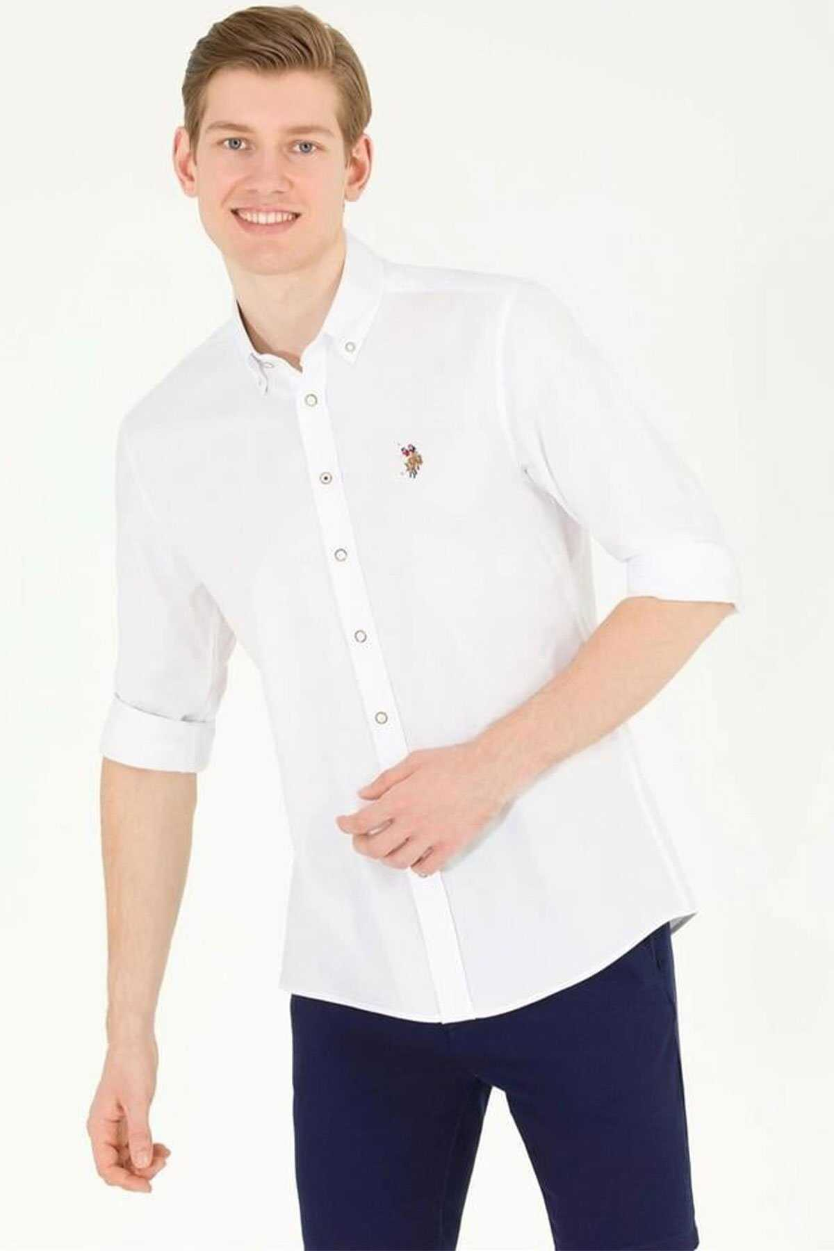 U.S. Polo Assn. Erkek Minimalist Uzun Kol Gömlek - Regular Fit Translation missing: ar.content.product_image_main