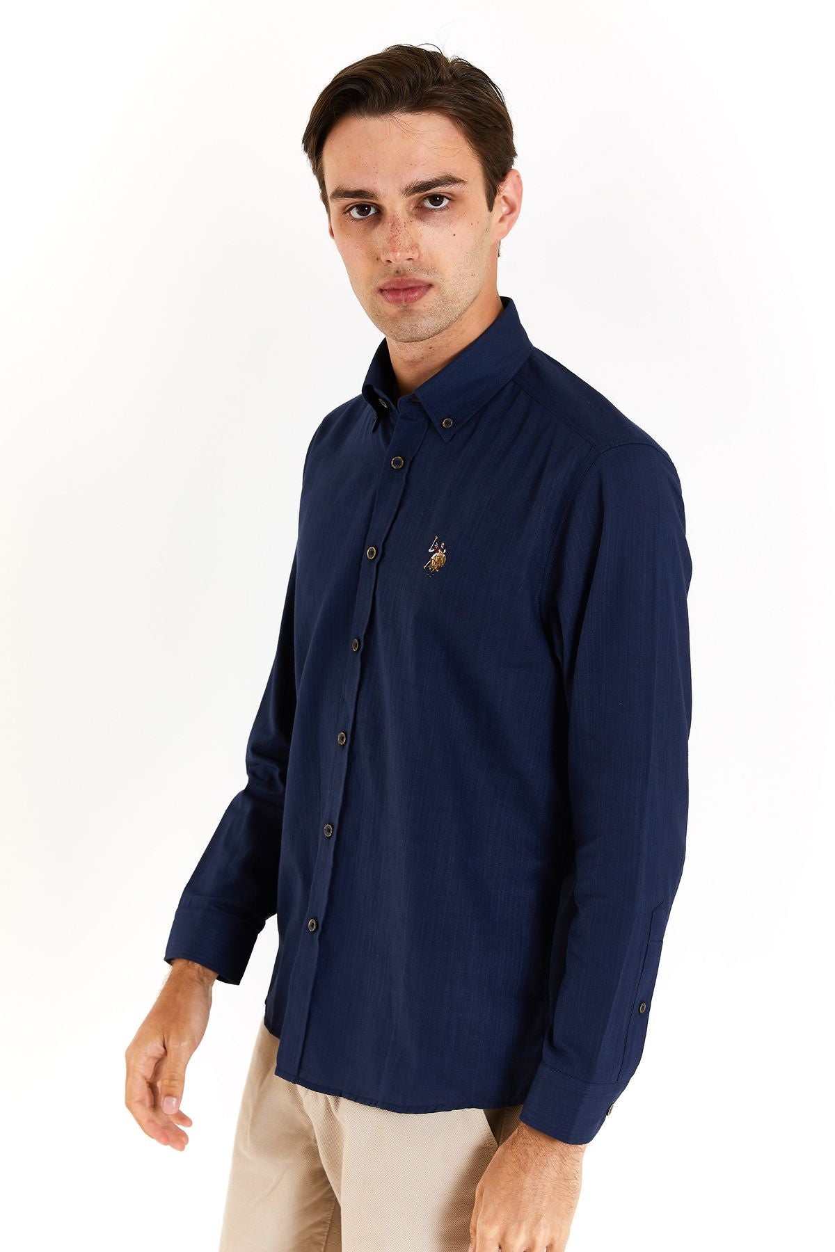 U.S. Polo Assn. Minimalist Erkek Gömlek - Uzun Kol - Günlük & İş