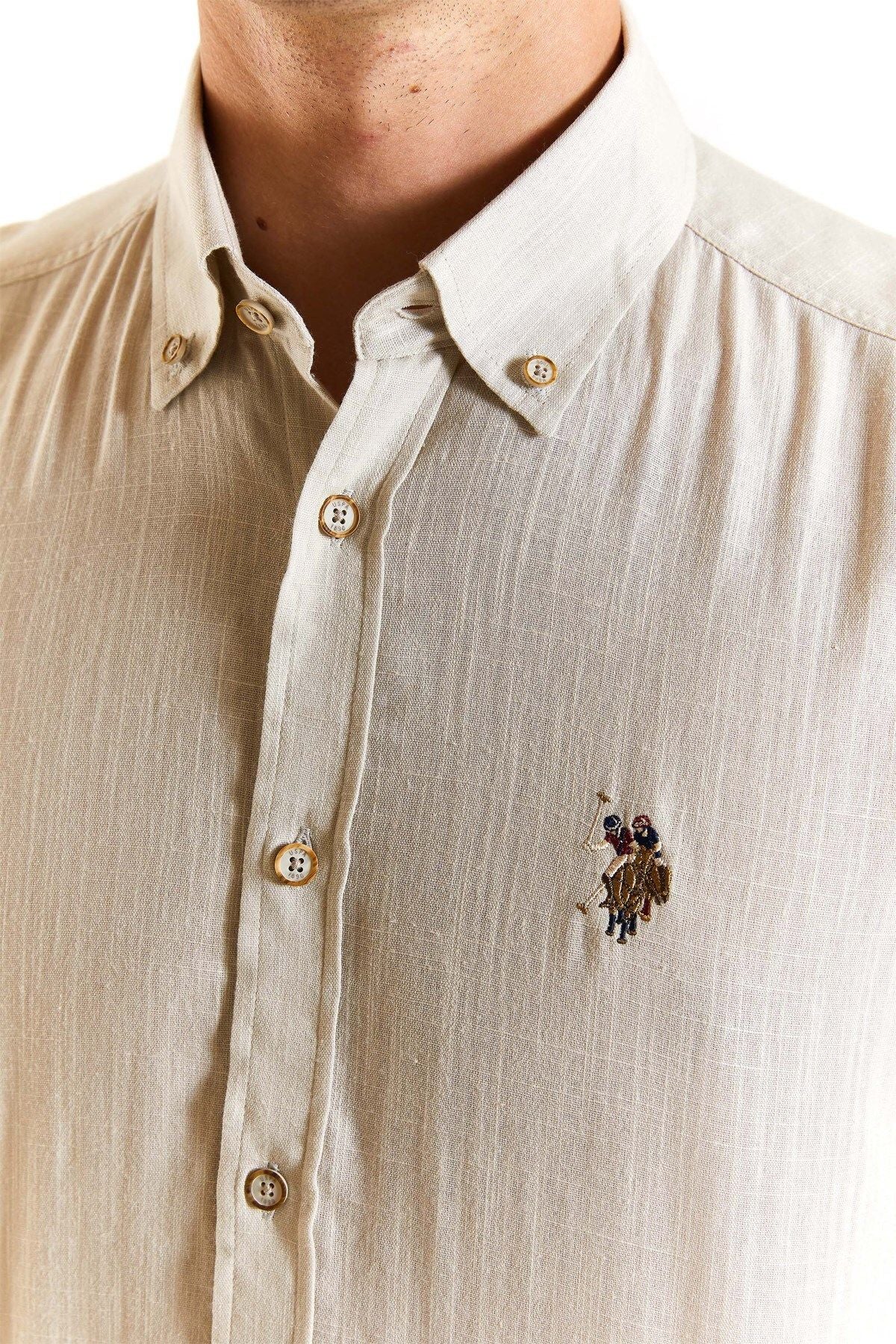 U.S. Polo Assn. Minimalist Erkek Gömlek - Uzun Kol - Günlük & İş