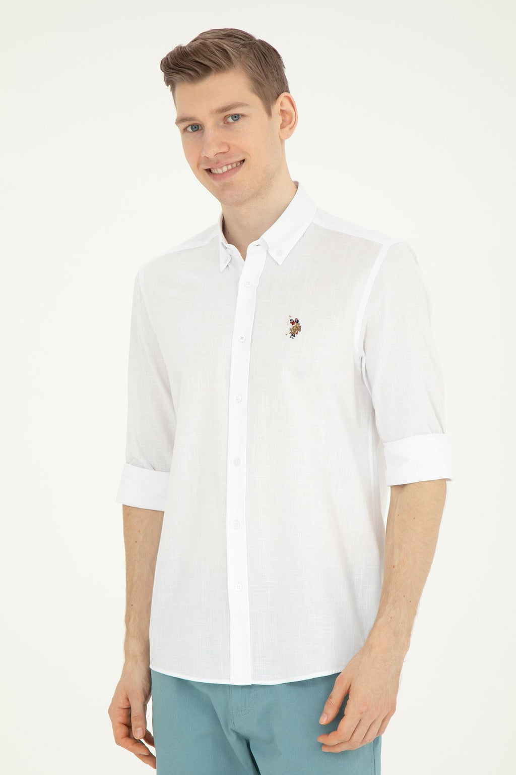 U.S. Polo Assn. Minimalist Erkek Gömlek - Uzun Kol - Günlük & İş