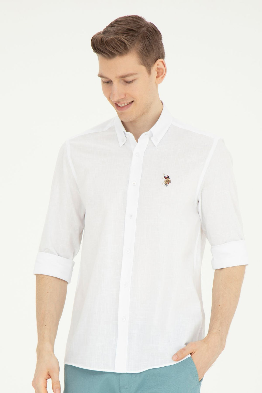 U.S. Polo Assn. Minimalist Erkek Gömlek - Uzun Kol - Günlük & İş