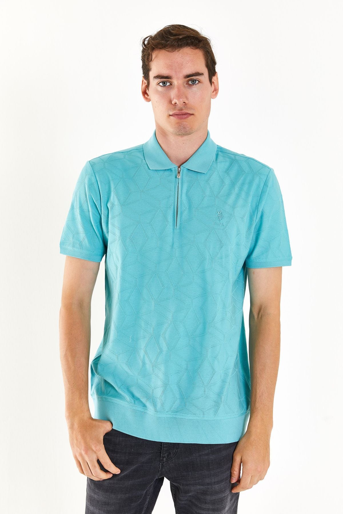 U.S. Polo Assn. Erkek Kısa Kol Polo Yaka T-Shirt - Minimalist Translation missing: ar.content.product_image_secondary