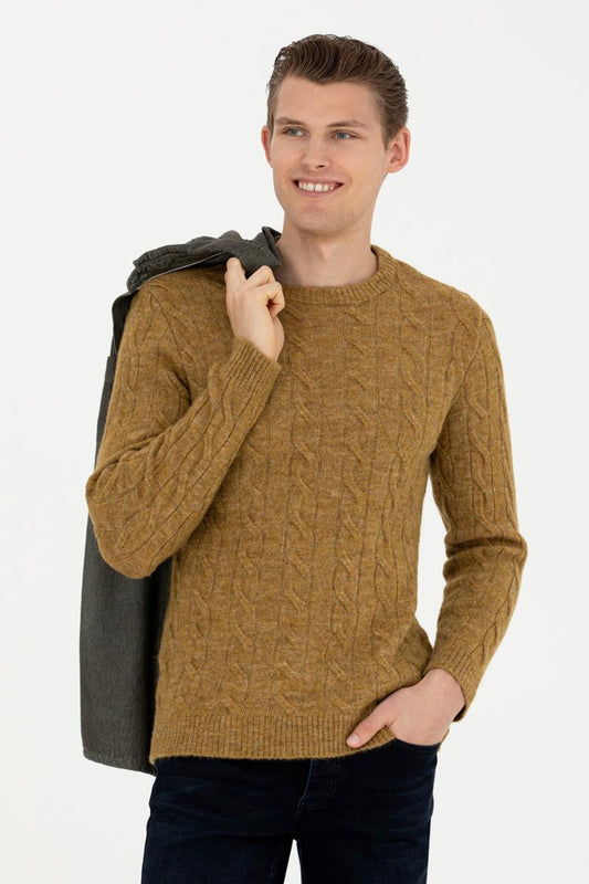 U.S. Polo Assn. Erkek Minimalist Örgü Kazak - Günlük Stil