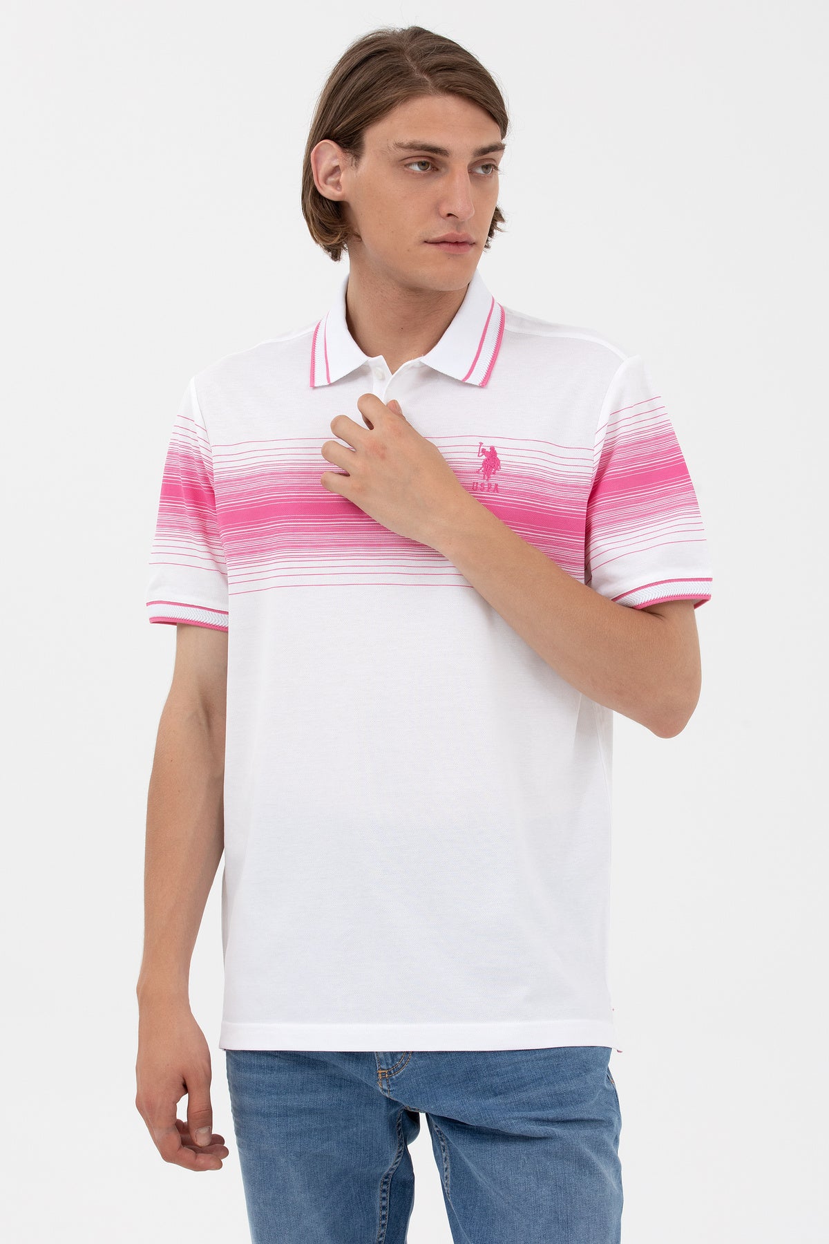 U.S. Polo Assn. Erkek Minimalist Polo Yaka Kısa Kol T-Shirt Translation missing: tr.content.product_image_secondary
