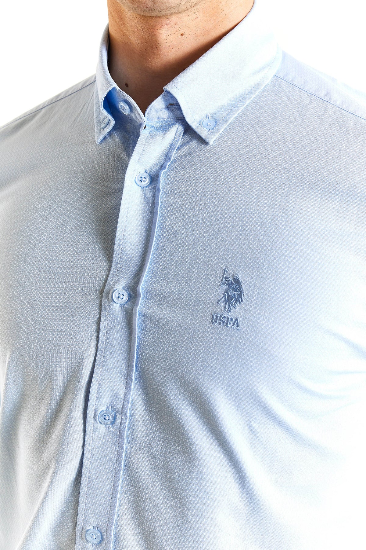 U.S. Polo Assn. Erkek Minimalist Uzun Kol Gömlek - Günlük/İş