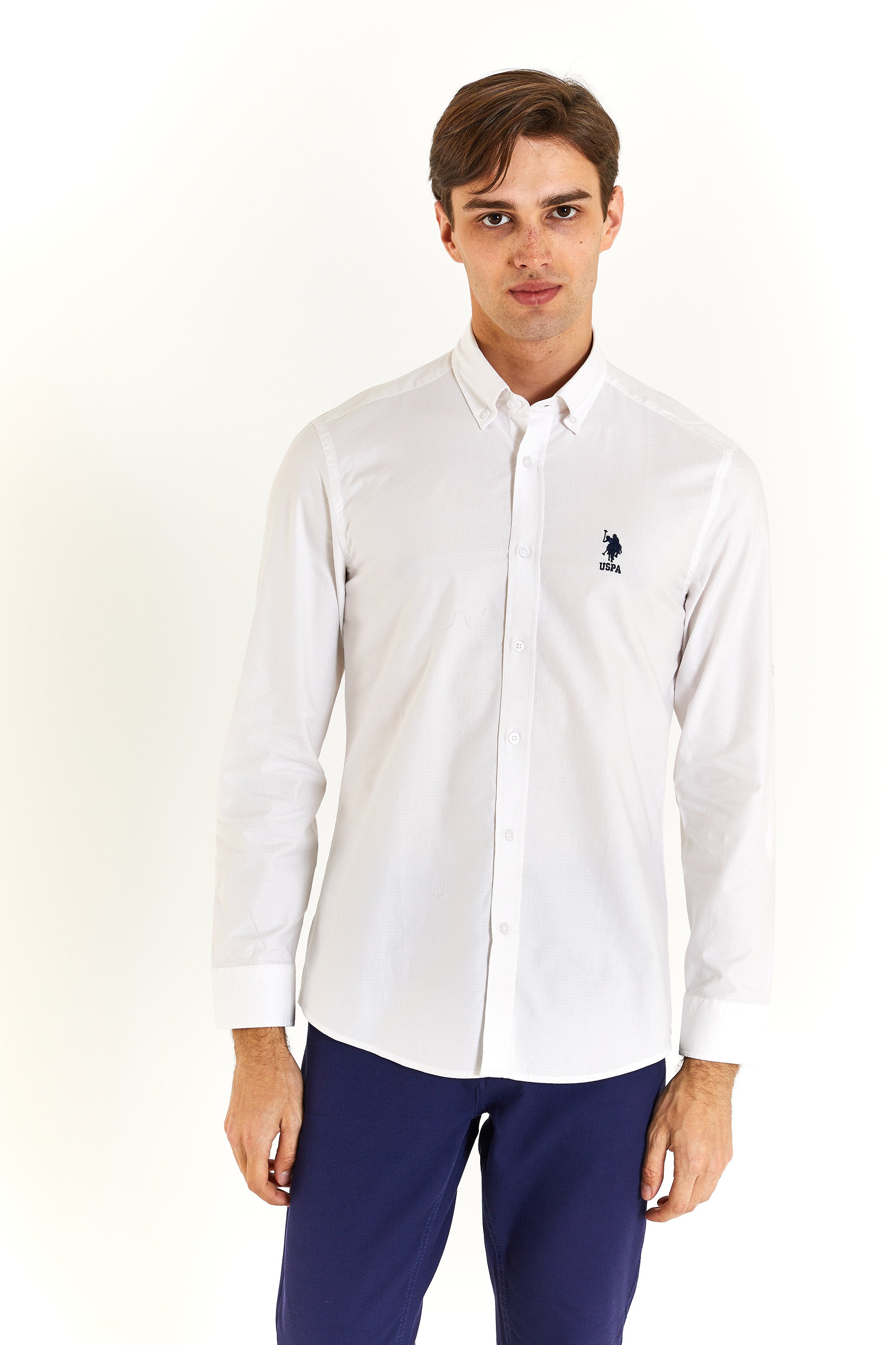 U.S. Polo Assn. Erkek Minimalist Uzun Kol Gömlek - Günlük/İş İkincil görsel