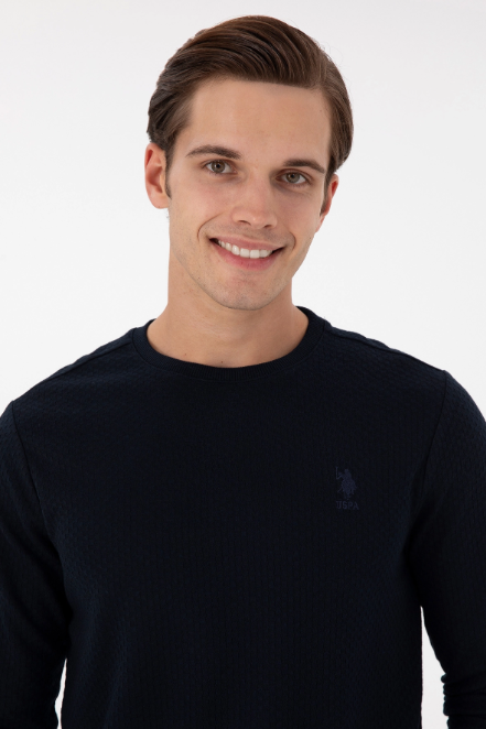 U.S. Polo Assn. Erkek Minimalist Uzun Kol Sweatshirt - Regular Fit İkincil görsel