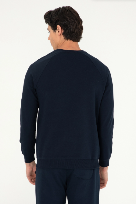 U.S. Polo Assn. Erkek Minimalist Sweatshirt - Uzun Kol Regular Fit