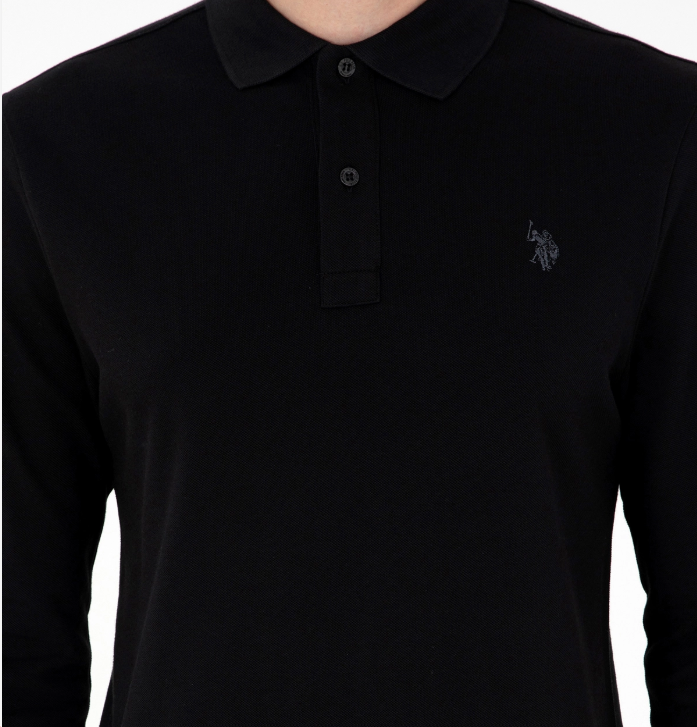 U.S. Polo Assn. Erkek Uzun Kol Polo Yaka Sweatshirt - Günlük Minimalist Stil Translation missing: tr.content.product_image_secondary