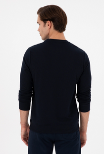U.S. Polo Assn. Erkek Minimalist Uzun Kol Sweatshirt - Regular Fit