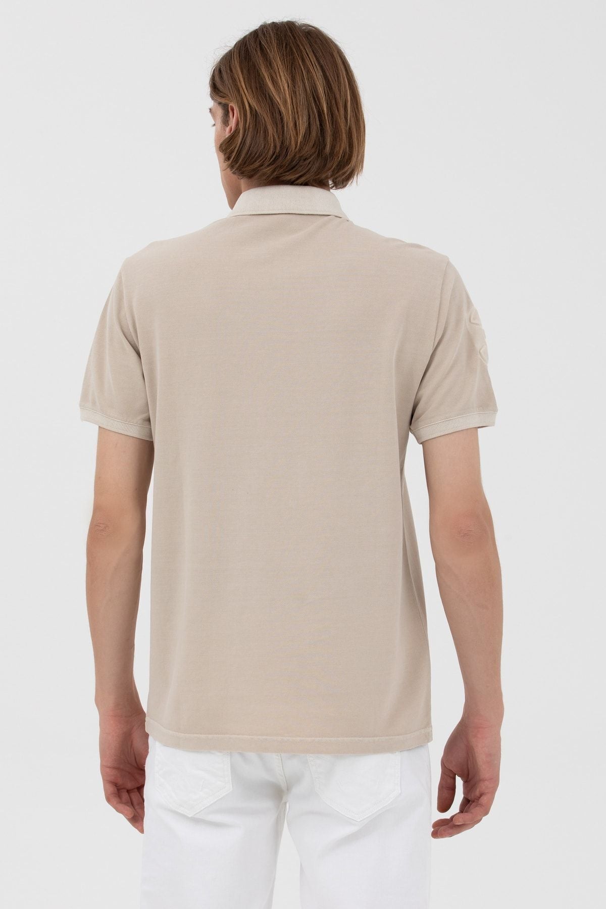 U.S. Polo Assn. Erkek Minimalist Polo Yaka Kısa Kol T-Shirt - Günlük Stil