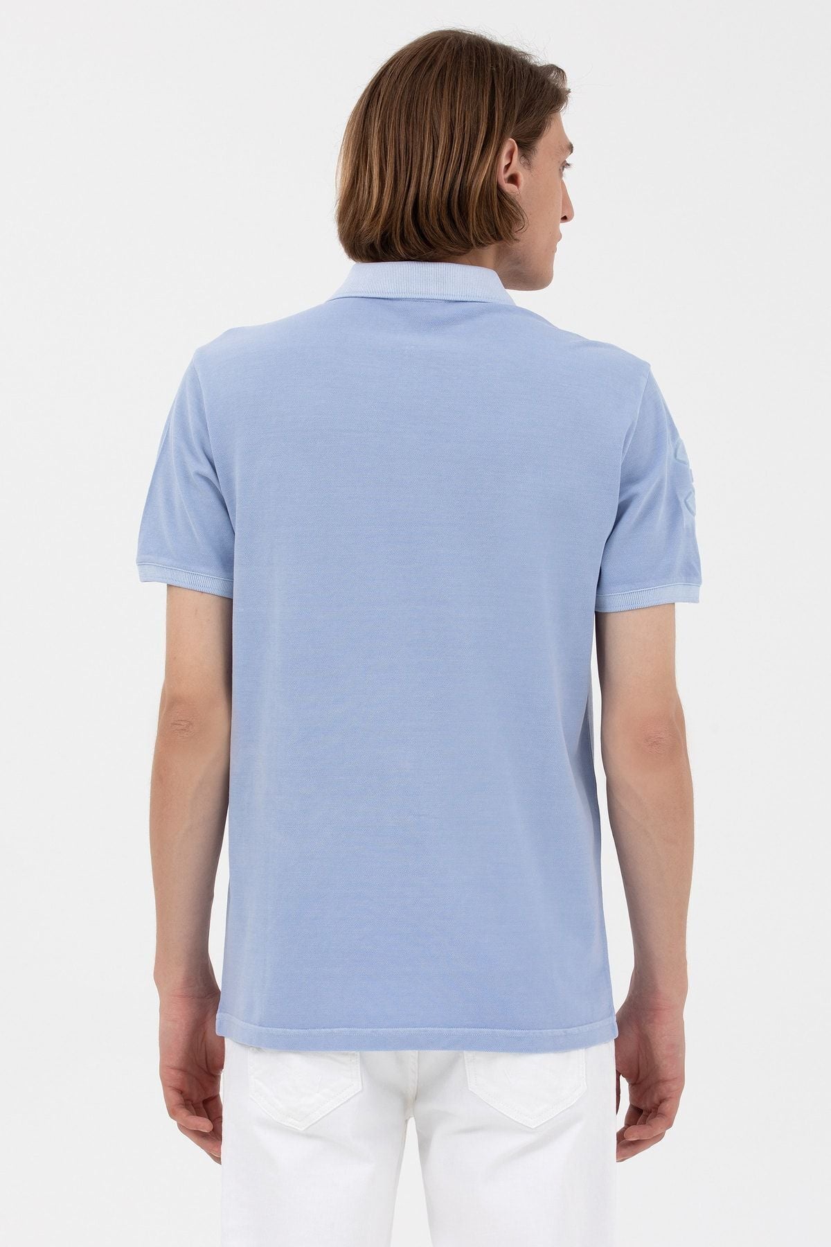 U.S. Polo Assn. Erkek Minimalist Polo Yaka Kısa Kol T-Shirt - Günlük Stil
