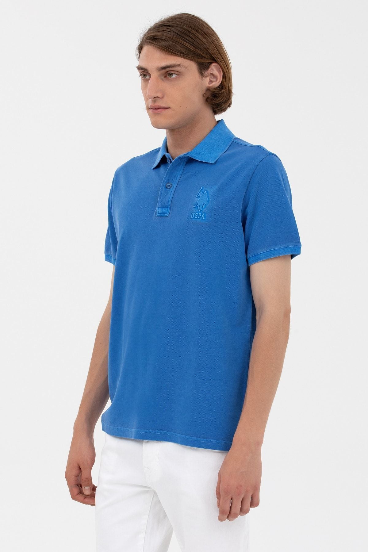 U.S. Polo Assn. Erkek Minimalist Polo Yaka Kısa Kol T-Shirt - Günlük Stil