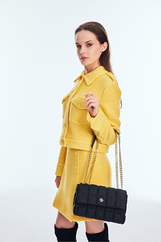 U.S. Polo Assn. Kapitone Omuz Çantası - Minimalist Tasarım