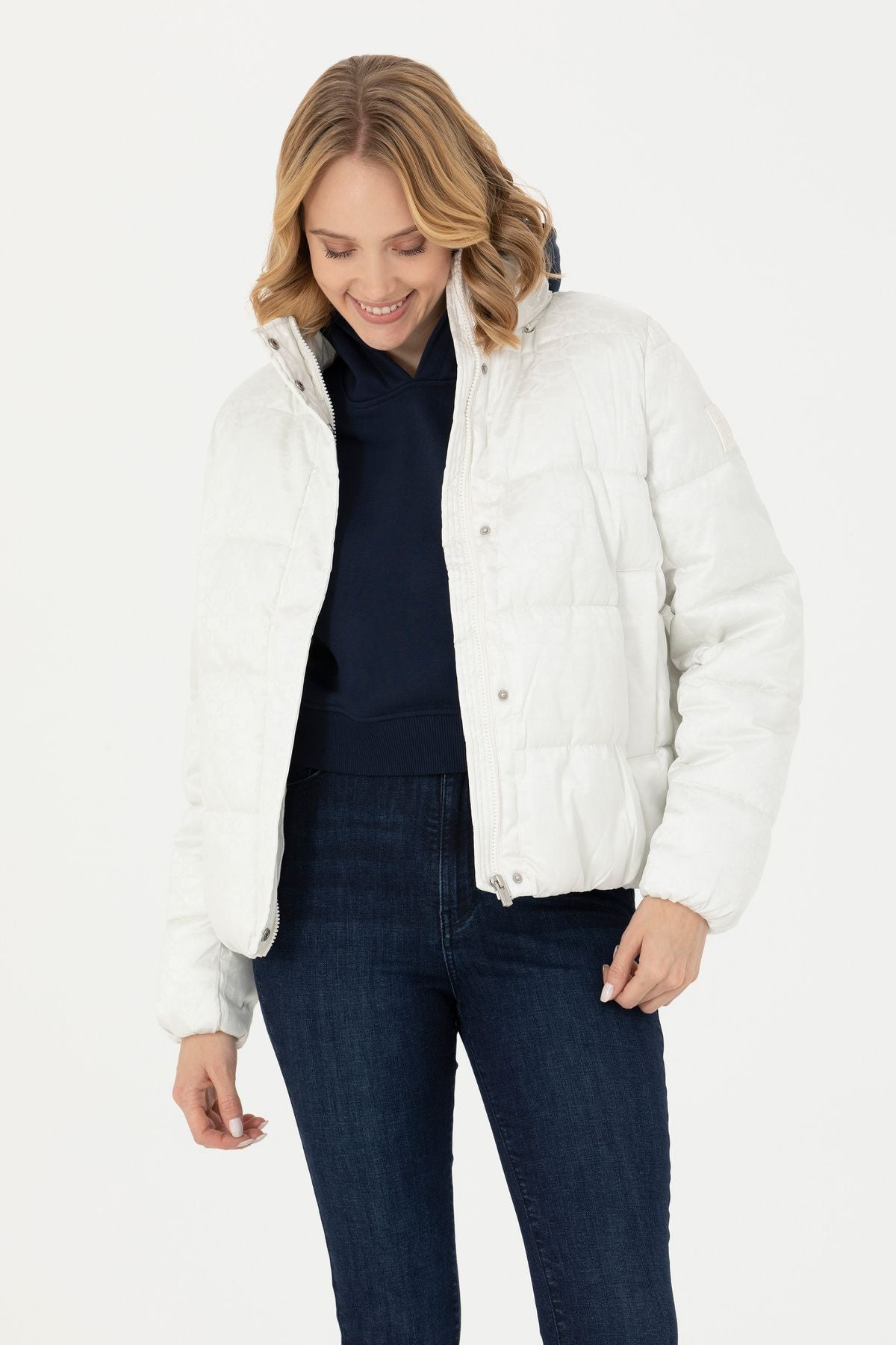 U.S. Polo Assn. Oversize Kapüşonlu Kadın Kışlık Mont