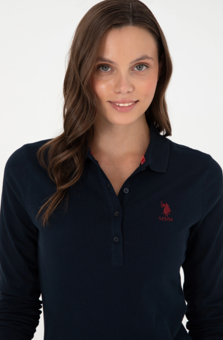 U.S. Polo Assn. Kadın Uzun Kol Polo Yaka Sweatshirt - Minimalist Tarz Translation missing: ar.content.product_image_secondary