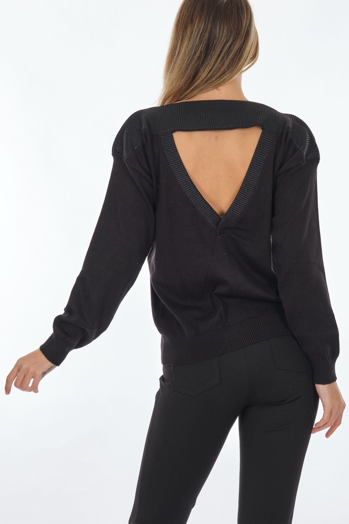 Unique Mode Minimalist Oversize Uzun Kol Kadın Kazak - Günlük Kombinleriniz İçin