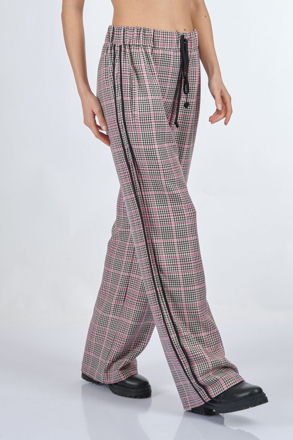 Unique Mode Oversize Midi Kareli Kadın Pantolon - Günlük Şıklık