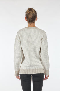 Unique Mode Oversize Kadın Triko - Günlük Minimalist Stil - Uzun Kol