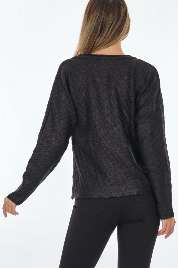 Unique Mode Oversize V Yaka Uzun Kol Triko - Minimalist Tarz