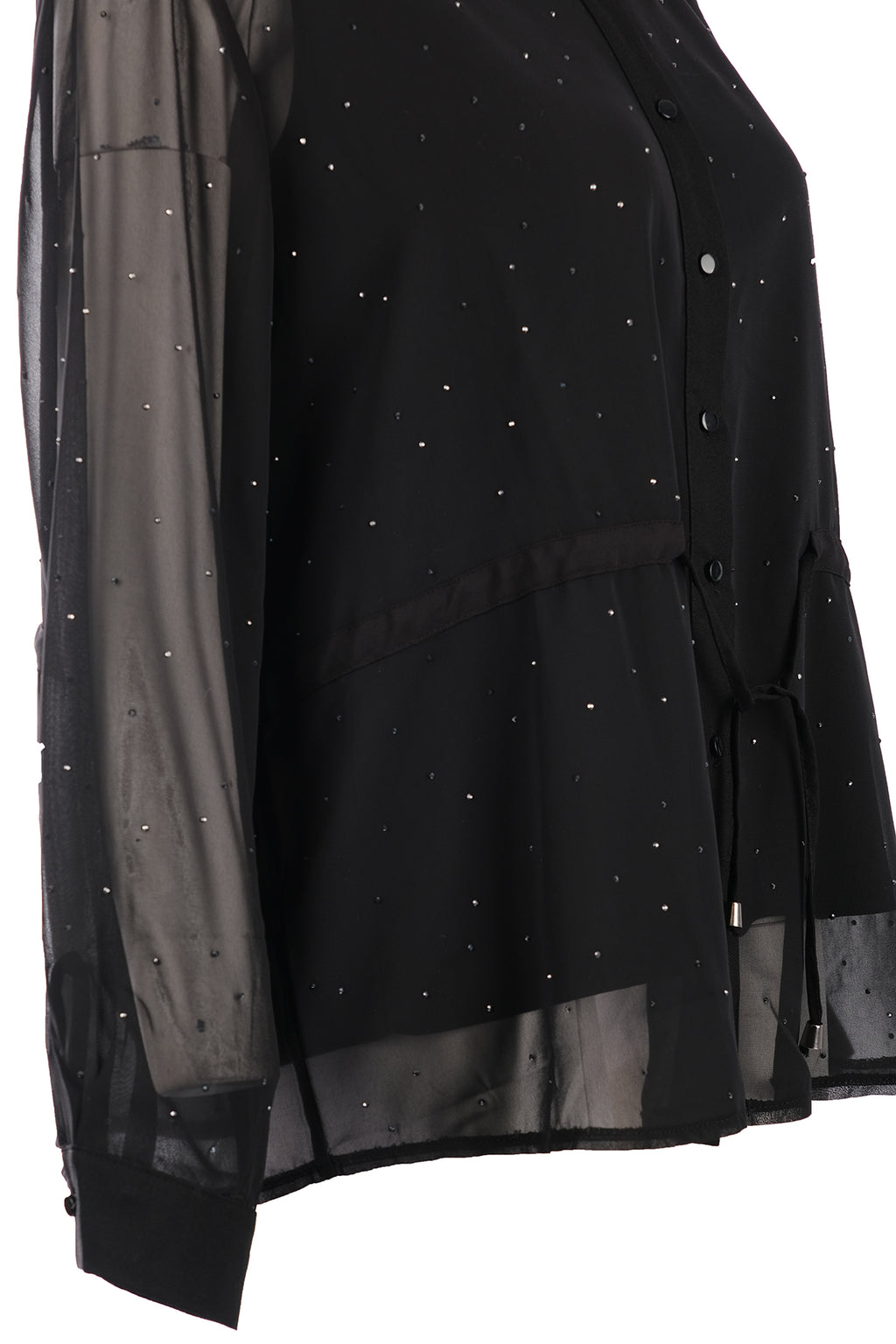 Vedi-bb Oversize Uzun Kol Şifon Gömlek - Minimalist Tarz