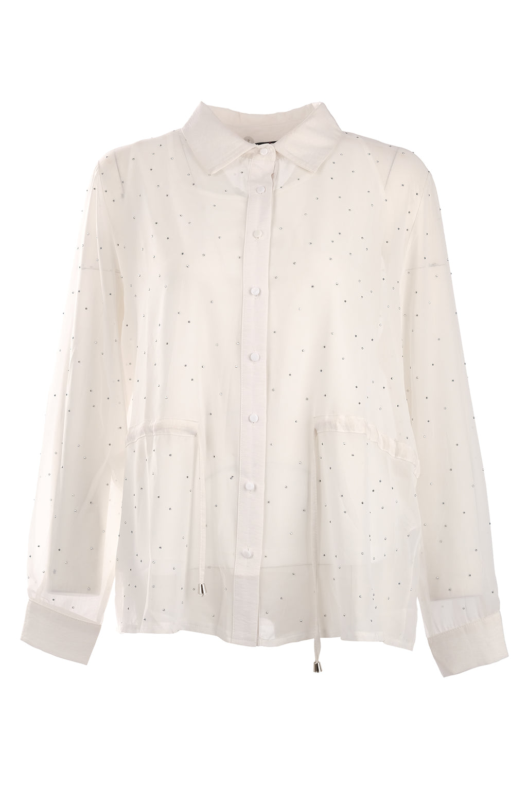 Vedi-bb Oversize Uzun Kol Şifon Gömlek - Minimalist Tarz