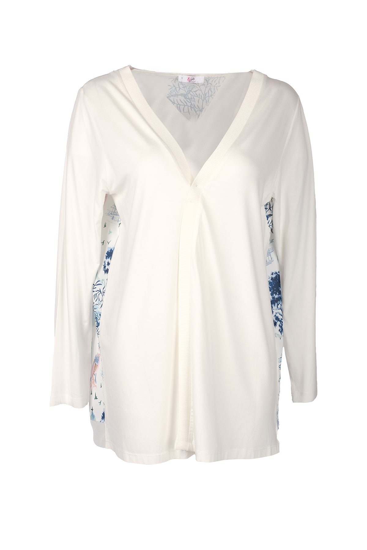 Vedi-bb Kadın Uzun Kol V Yaka Midi Hırka - Minimalist Stil