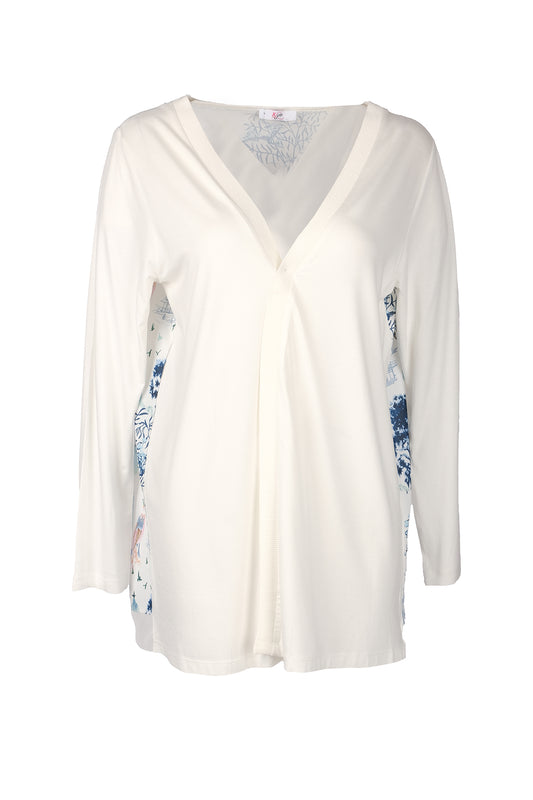 Vedi-bb Kadın Uzun Kol V Yaka Midi Hırka - Minimalist Stil