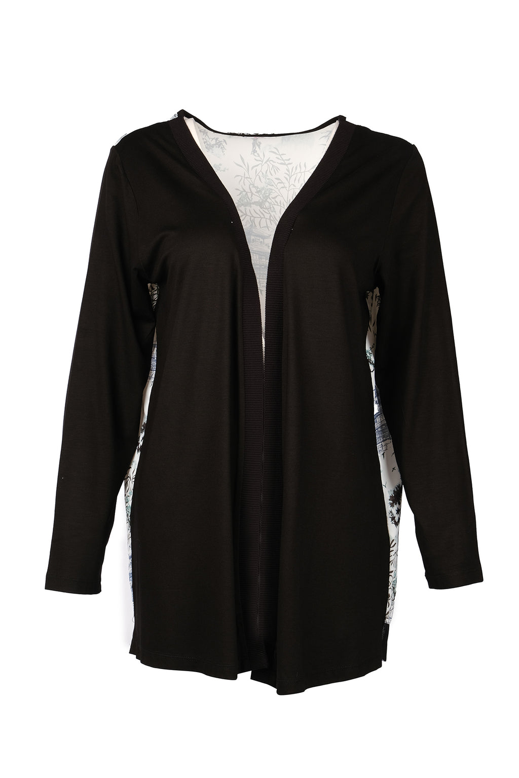 Vedi-bb Kadın Uzun Kol V Yaka Midi Hırka - Minimalist Stil