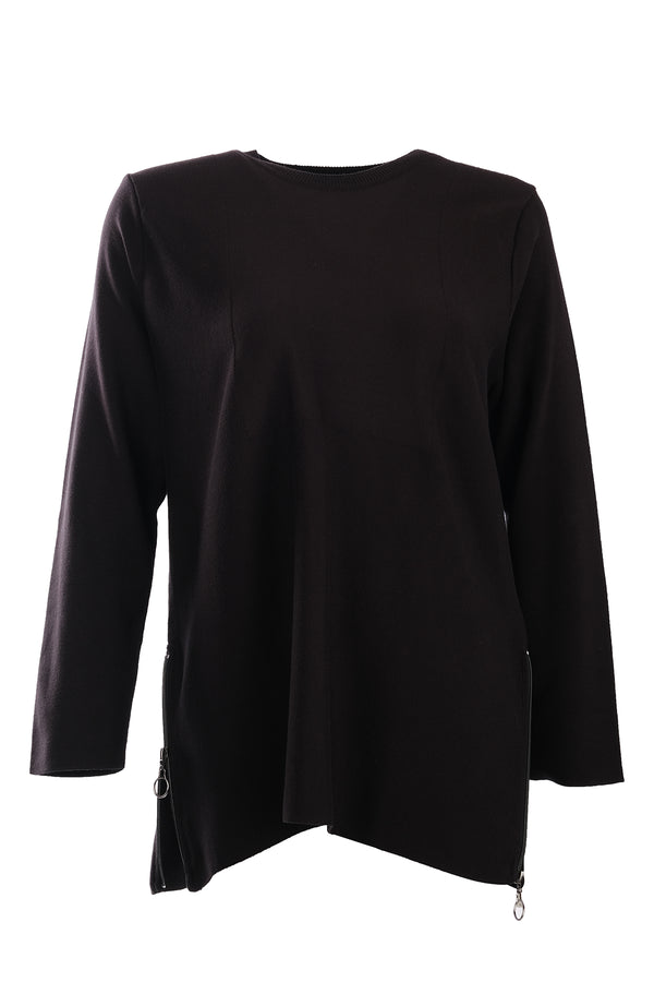 Vedi-bb Oversize Uzun Kol Midi Kazak - Minimalist Günlük Stil