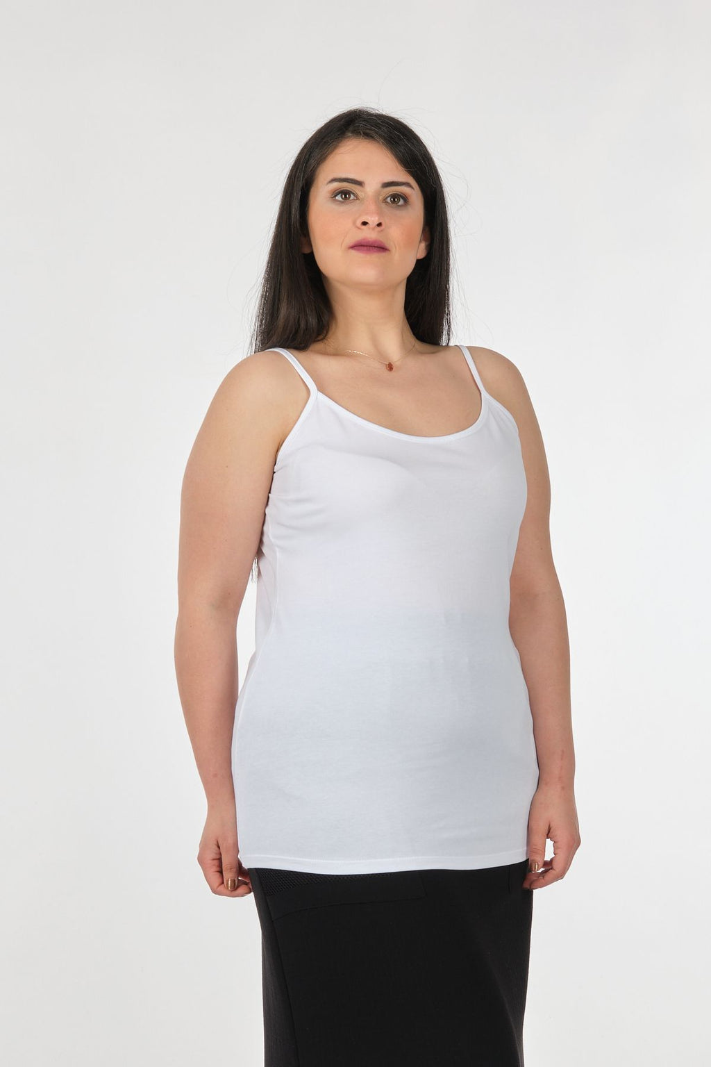 Vedi-bb Oversize Straplez T-Shirt Kadın - Minimalist Günlük