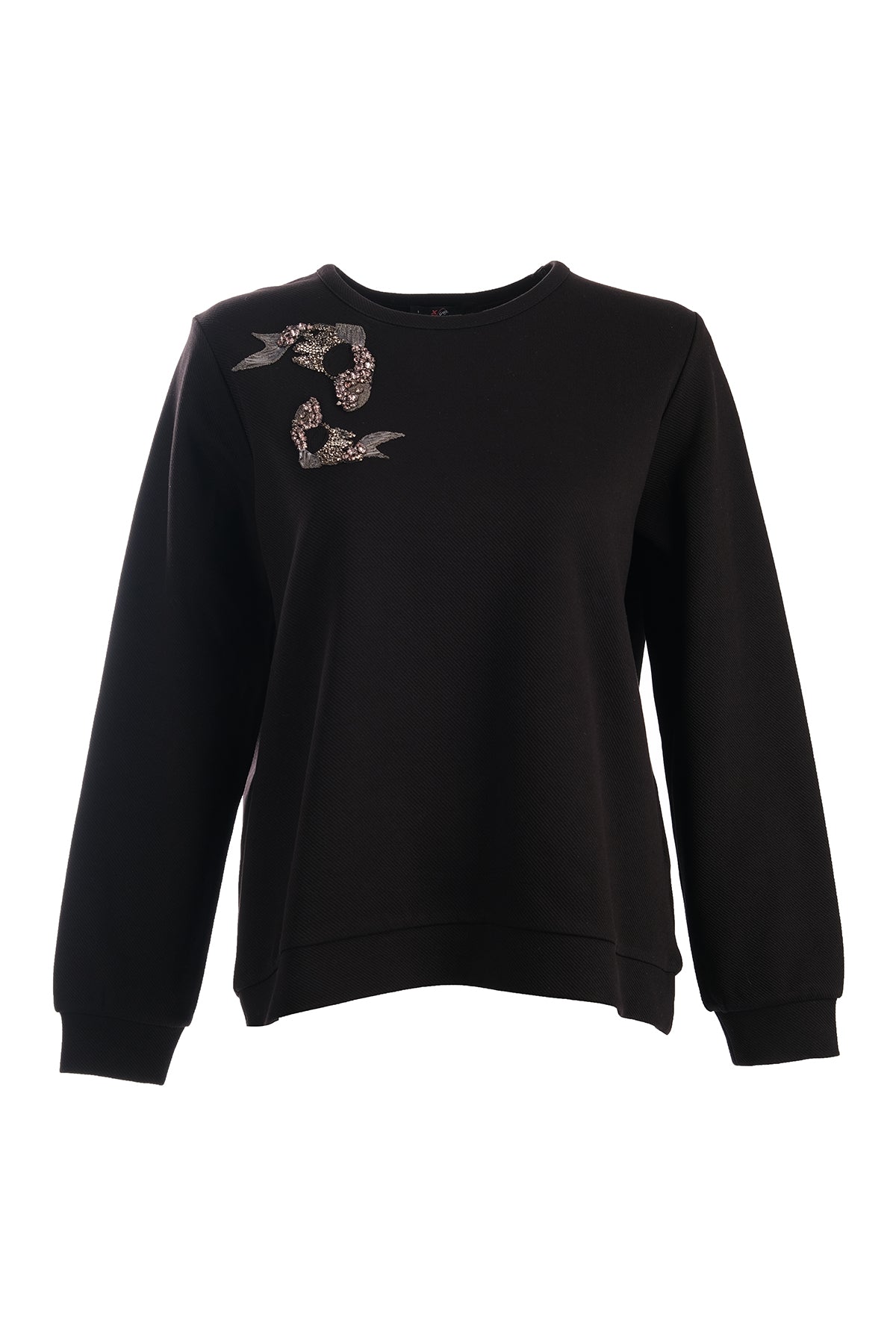 Vedi-bb Kadın Oversize Minimalist Sweatshirt - Günlük Kullanım Translation missing: ar.content.product_image_main