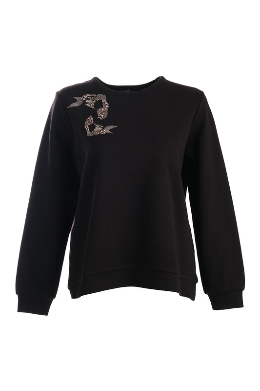 Vedi-bb Kadın Oversize Minimalist Sweatshirt - Günlük Kullanım