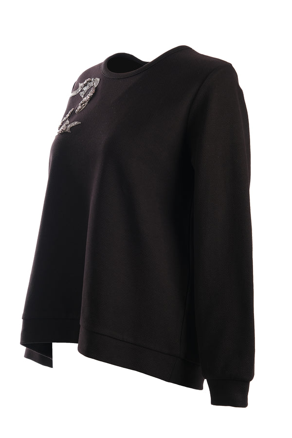 Vedi-bb Kadın Oversize Minimalist Sweatshirt - Günlük Kullanım