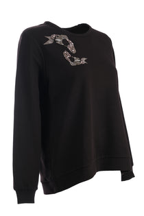 Vedi-bb Kadın Oversize Minimalist Sweatshirt - Günlük Kullanım