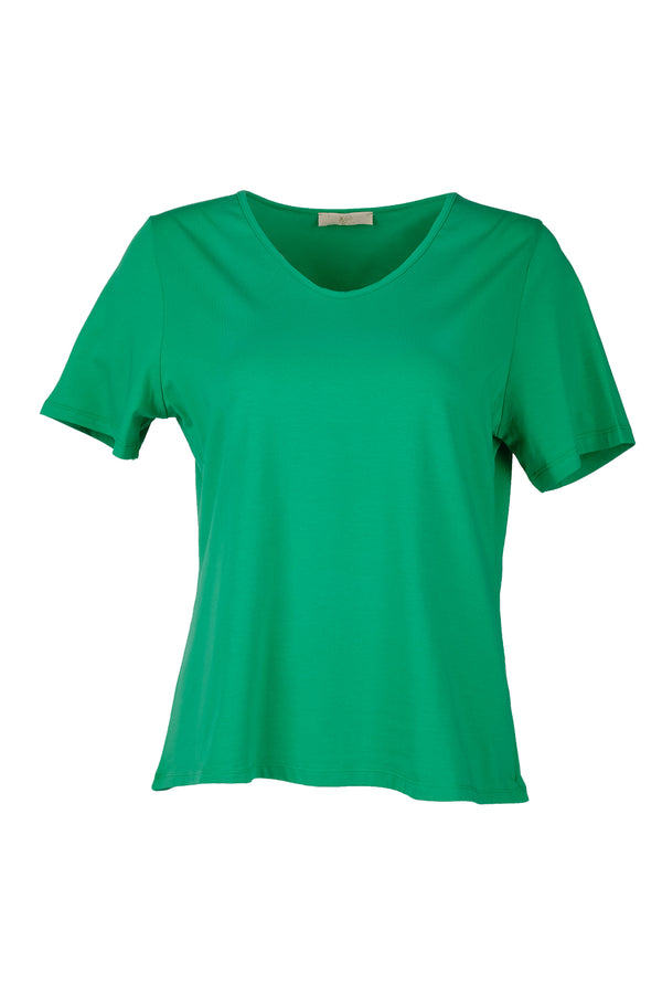Vedi-bb Oversize V Yaka Kadın T-Shirt - Minimalist Stil