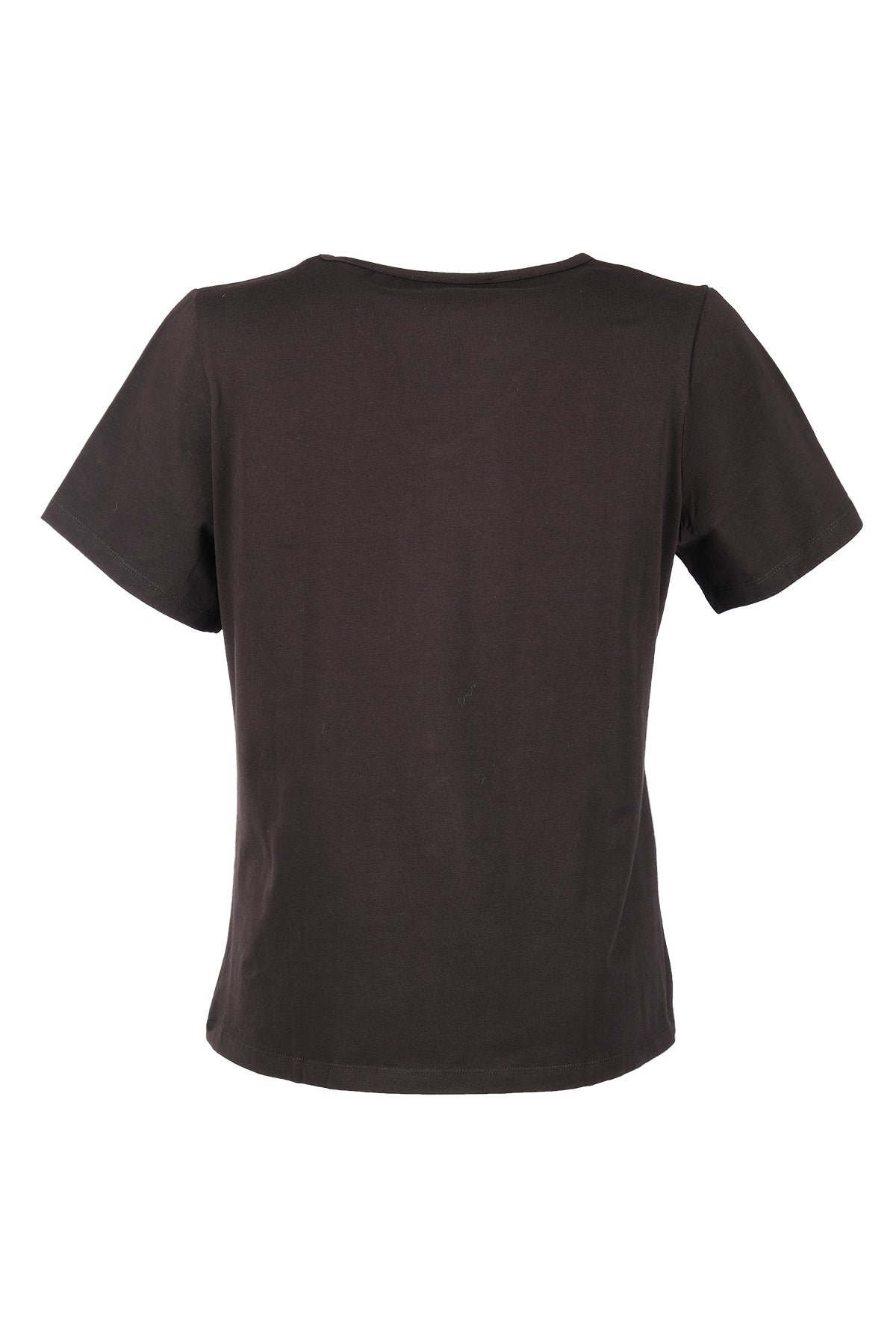 Vedi-bb Oversize V Yaka Kadın T-Shirt - Minimalist Stil