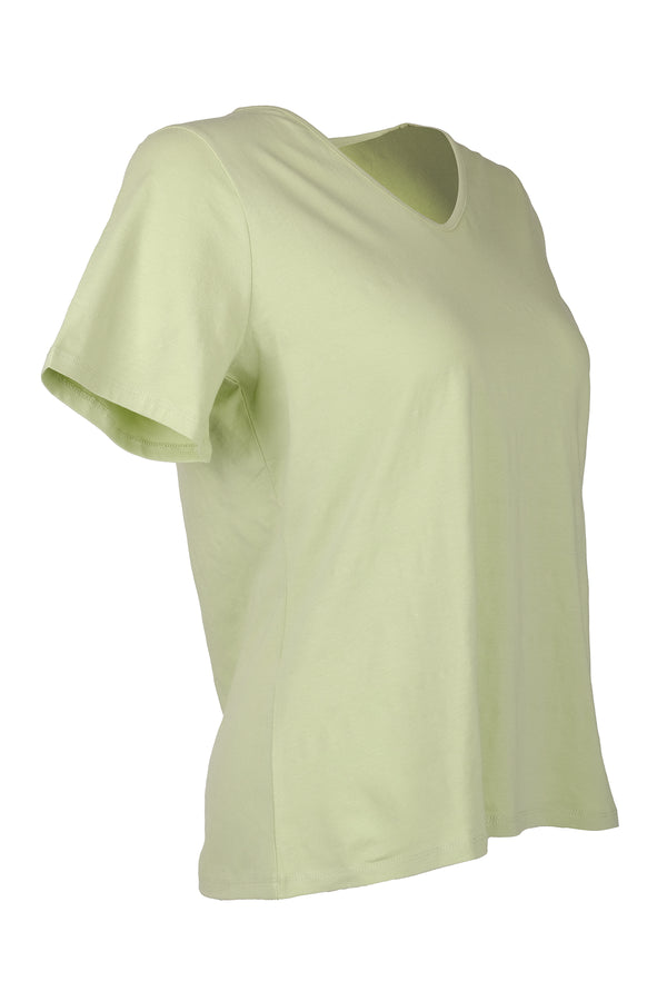 Vedi-bb Oversize V Yaka Kadın T-Shirt - Minimalist Stil